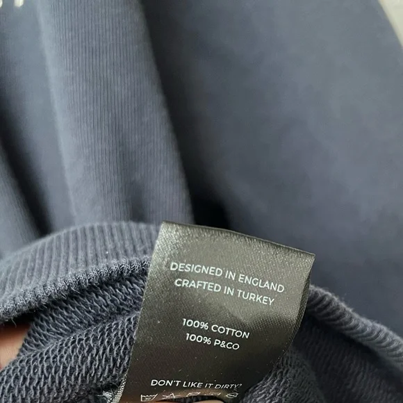 P&Co A Piece of Progress for Peace of Mind Sweatshirt Pullover Crew Half Zip - Picture 6 of 9